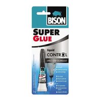 Adeziv instant cianoacrilat BISON Super Glue Control, 3g