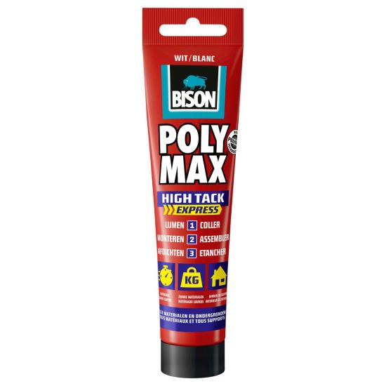 Adeziv și etanșeizant MS Polimer BISON Poly Max High Tack Express, 165g