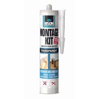 Adeziv pentru construcții BISON Montage Kit, transparent, 310g