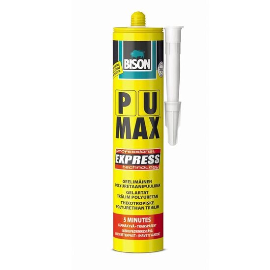 Adeziv poliuretanic monocomponent pentru lemn BISON PU Max Timber Express, 310ml