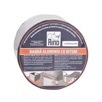 Bandă de etanșare din aluminiu cu bitum RINO, 1mmx100mmx10m