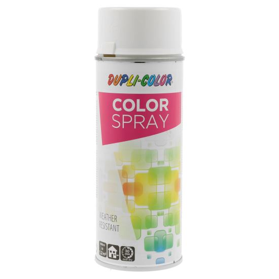 Vopsea spray decorativă DUPLI-COLOR Color Spray, RAL 9016 alb trafic, 400ml