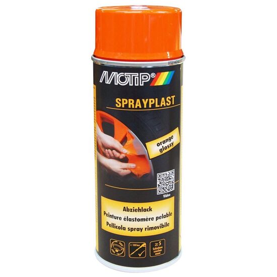 Vopsea spray tunning folie detașabilă MOTIP Sprayplast, 400ml, portocaliu