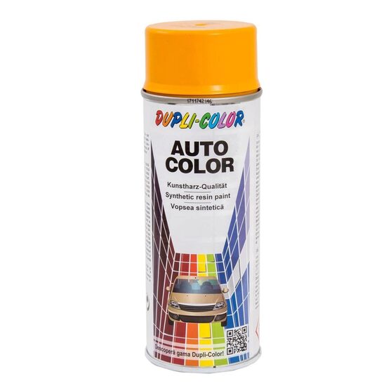 Vopsea spray retuș auto nemetalizată DUPLI-COLOR DaciaLogan, galben sport, 350ml
