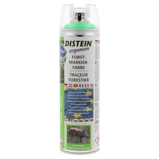 Vopsea spray pentru marcaje forestiere DISTEIN, 500ml, verde fluorescent