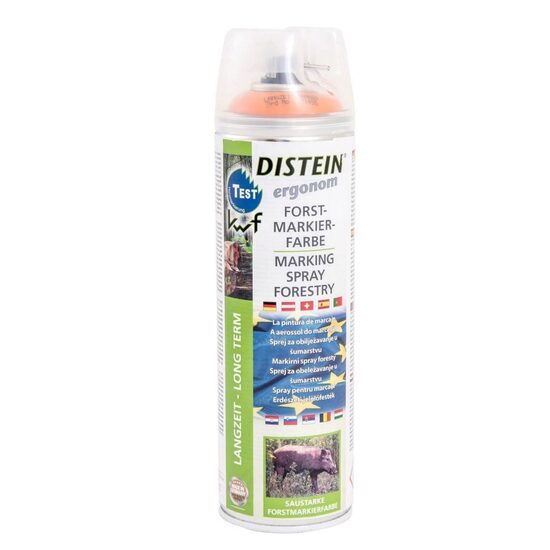 Vopsea spray pentru marcaje forestiere DISTEIN, permanent, 500ml, portocaliu
