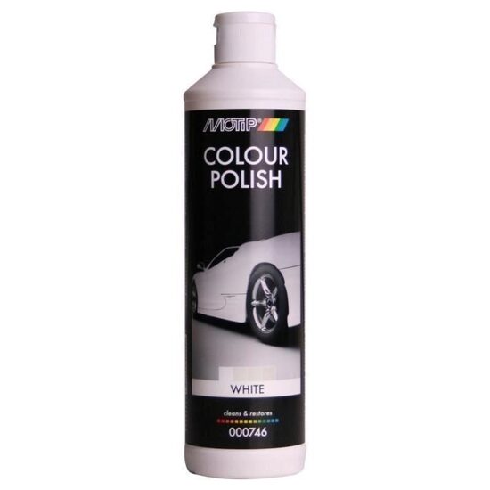 Polish color pentru suprafețe vopsite MOTIP Colour Polish, 500ml, alb 