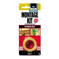 Bandă dublu adezivă pentru construcții BISON Montage Kit Tape, 1,5mx19mm