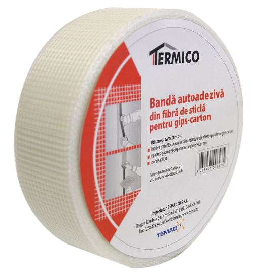Bandă autoadezivă rigips TERMICO, 48mmx90m