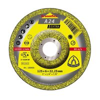 Disc de șlefuire KLINGSPOR A 24 Extra, curbat, universal, pentru metal, 125mmx6mm