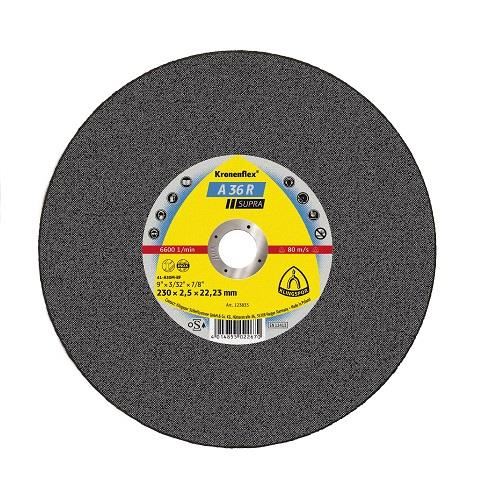 Disc de tăiere KLINGSPOR A 36 R Supra, plat, pentru inox, 230mmx2mm