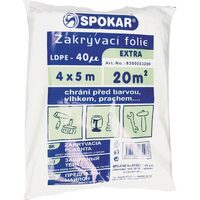 Folie de protecție dinLDPE SPOKAR, pentru diverse suprafețe, 4mx5m, 40microni
