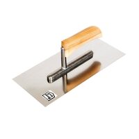 Gletieră din inox cu mâner din lemn, 270mmx128mm