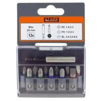 Set 12 biți + adaptor magnetic STARK BOHRER, PH 1-2-2-3, PZ 1-2-2-3, SL 4,5-5,5-6,5