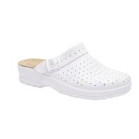 Sabot cu baretă Goldenfit, alb, 35