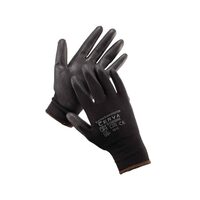 Mănuși cu peliculă din poliuretan Bunting Evolution Black, negru, xS (6)
