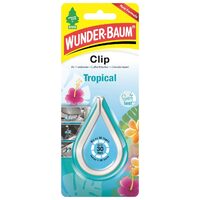 Odorizant auto WUNDER-BAUM Clip Tropical, parfumul aerului cald tropical