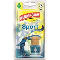 Odorizant auto WUNDER-BAUM Sport, sticluță, parfum floral și cedru