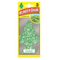 Odorizant auto WUNDER-BAUM Everfresh, brăduț, parfum dulce de ierburi și flori de câmp, 3 bucăți