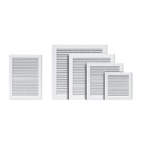 Grilă de aerisire simplă cu plasă KARRO, 150mmx150mm
