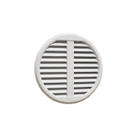 Grilă de aerisire rotundă cu plasă KARRO, reglabilă, diametru 75-125mm