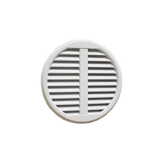 Grilă de aerisire rotundă cu plasă KARRO, reglabilă, diametru 75-125mm