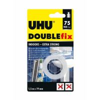 Bandă dublu adezivă pentru interior UHU Double Fix, 1,5mx19mm