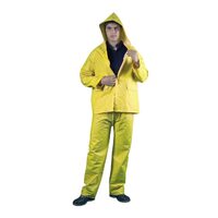 Costum impermeabil din PVC/PE/PVC, galben