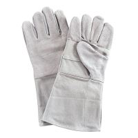 Mănuși de protecție sudor din piele șpalt bovină cod E-1/15 (M6i), gri 
