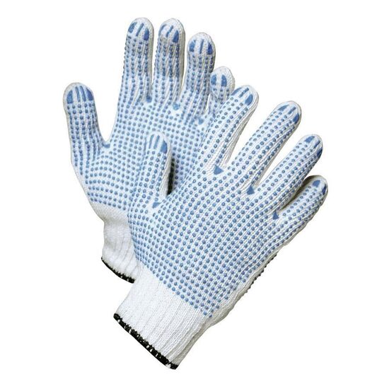 Mănuși tricot cu picou dublu (aplicații PVC pe ambele fețe) HS-04-006