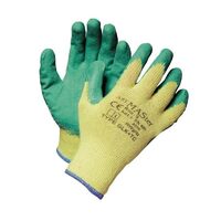 Mănuși cu peliculă din cauciuc în palmă HS-04-002, m.10, verde