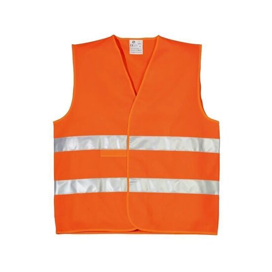 Vestă de semnalizare Bruno BE-04-003, portocaliu neon