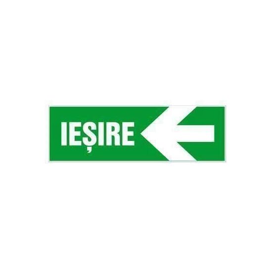 Indicator Ieșire stânga (săgeată), 10cmx30cm, PVC