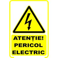 Indicator Pericol electric, 20cmx30cm, autocolant