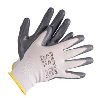 Mănuși cu peliculă nitril gri prehensiune marită Nitro HS-04--001 BabblerLight/ N119 blister, 9