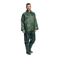 Costum impermeabil din poliester/PVC Carina, verde, 2xL