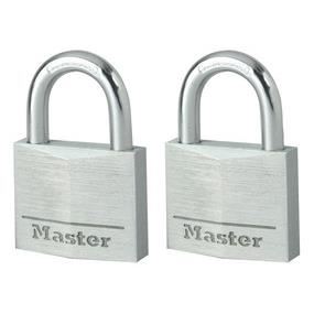 Lacăt din aluminiu solid MASTERLOCK 9130EURT, corp 30mm, clasă securitate 4/10, set 2 buc, cheie