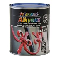 Vopsea antirugină DUPLI-COLOR Alkyton, albastru RAL5010, 0,75L