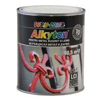 Vopsea antirugină DUPLI-COLOR Alkyton, alb mat RAL9010, 0,75L
