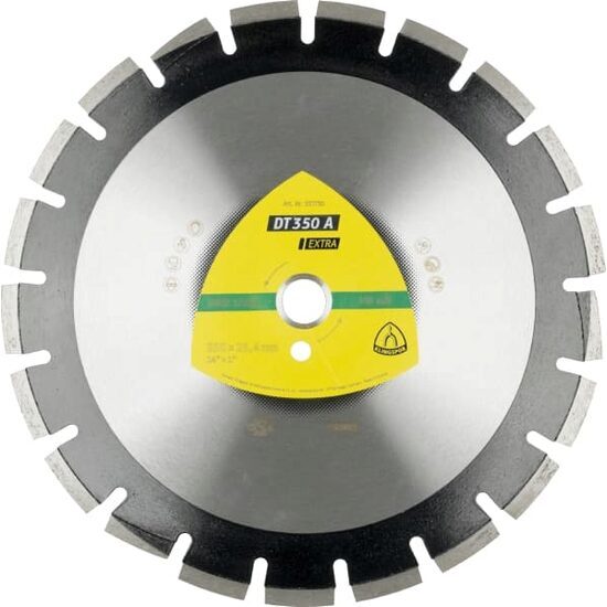Disc de tăiere diamantat KLINGSPOR DT 350A, pentru asfalt și piatră naturală, 350x3,2x25,4mm