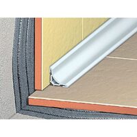 Profil pentru colț din PVC porțelanat, alb, 2,5m