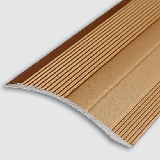Profil de trecere pentru diferență de nivel TVA25, din aluminiu, Bronz, 2,7m