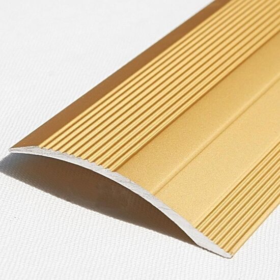 Profil de trecere pentru diferență de nivel TVA25, din aluminiu, Auriu, 2,7m