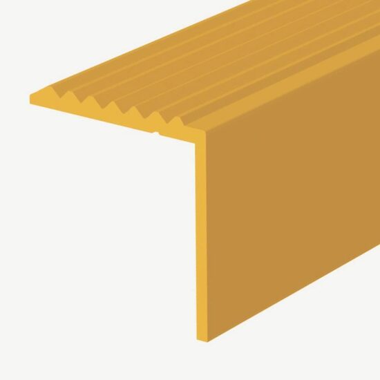 Profil pentru treaptă 4712, din aluminiu, 20/20mm, Auriu, 2,7m