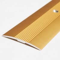 Profil de trecere din aluminiu 2829, antiderapant, 37,5mm, Auriu, 2,7m