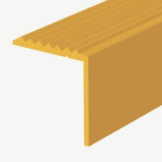 Profil pentru treaptă 4712, din aluminiu, 20/20mm, Bronz, 2,7m