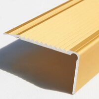Profil pentru treaptă 3130, din aluminiu, neperforat, 45/23, Argintiu, 2,7m