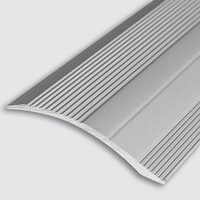 Profil de trecere pentru diferență de nivel TVA25, din aluminiu, Argintiu neperforat, 2,7m