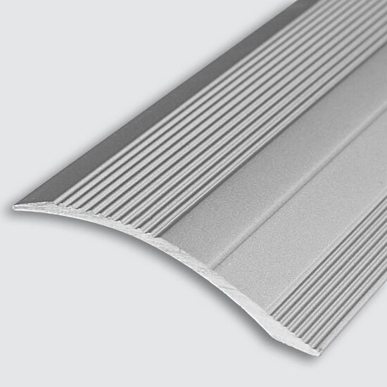 Profil de trecere pentru diferență de nivel TVA25, din aluminiu, Argintiu neperforat, 2,7m
