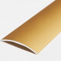 Profil de trecere neted 4713, din aluminiu, neperforat, Auriu, 2,7m